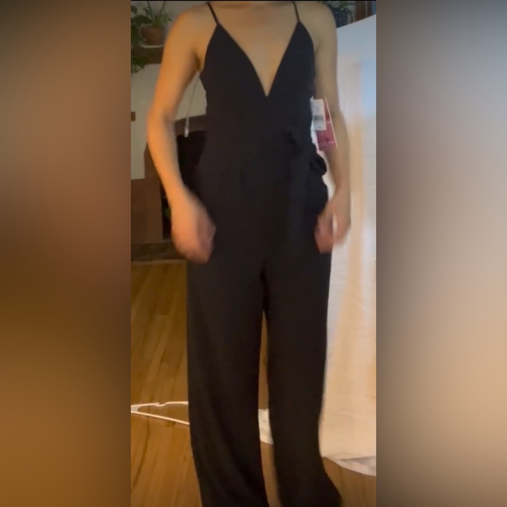 Black jumper - elegant - sheer back